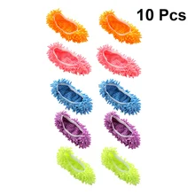 10PCS Multifunction Floor Dust Cleaning Slippers Shoes Lazy Mopping Shoes Home Floor Cleaning Micro Fiber Cleaning Shoes