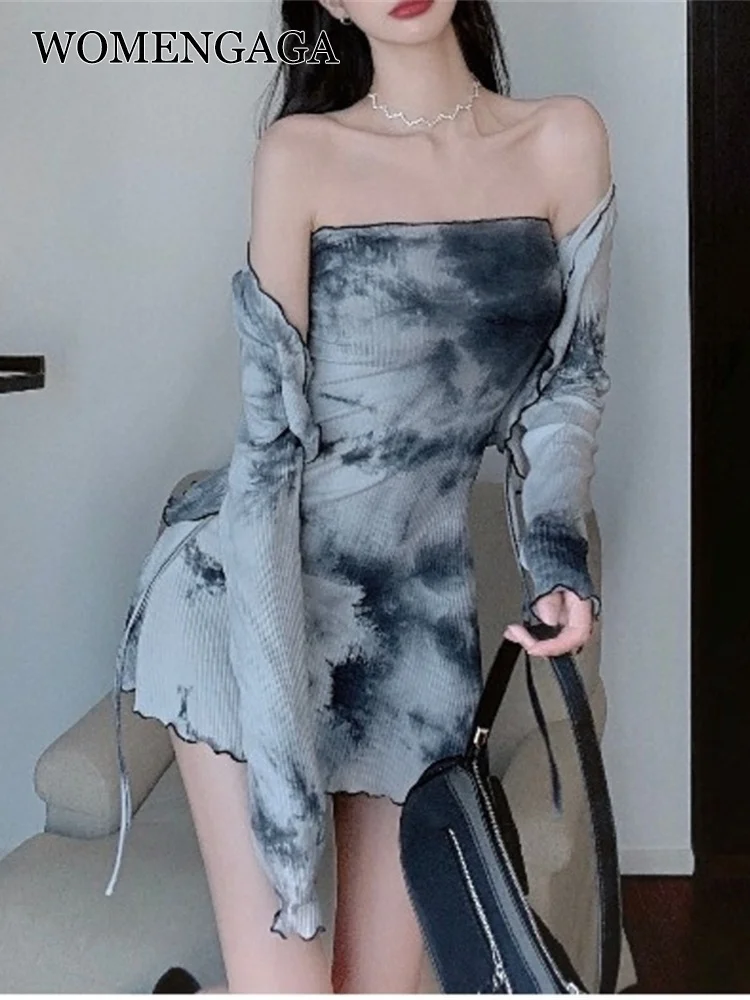 Винтажный Повседневный Топ, новинка, корейский Кардиган с длинным рукавом и принтом в виде галстука + женское трикотажное мини-платье-майка, комплект из двух предметов G9
Винтажный Повседневный Топ, новинка, корейский Кардиган с длинным рукавом и принтом в виде галстука + женское трикотажное мини-платье-майка, комплект из двух предметов G9