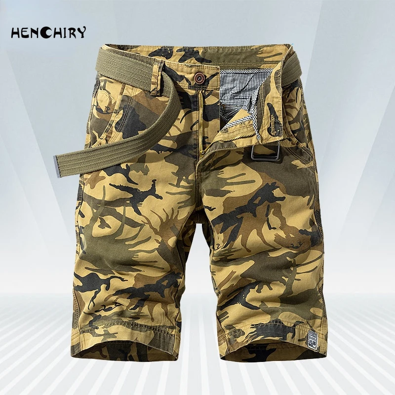 HENCHIRY 2022 New Camouflage Men's Overalls Sweat Shorts Summer Jogging Multi-pocket Casual Shorts Sports Outdoor Military Pants
HENCHIRY 2022 New Camouflage Men's Overalls Sweat Shorts Summer Jogging Multi-pocket Casual Shorts Sports Outdoor Military Pants