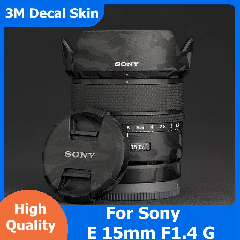 Виниловая пленка E15 F1.4 для защиты корпуса объектива Sony E 15 мм F1.4 G SEL15F14G 1,4/15 1,4
Виниловая пленка E15 F1.4 для защиты корпуса объектива Sony E 15 мм F1.4 G SEL15F14G 1,4/15 1,4