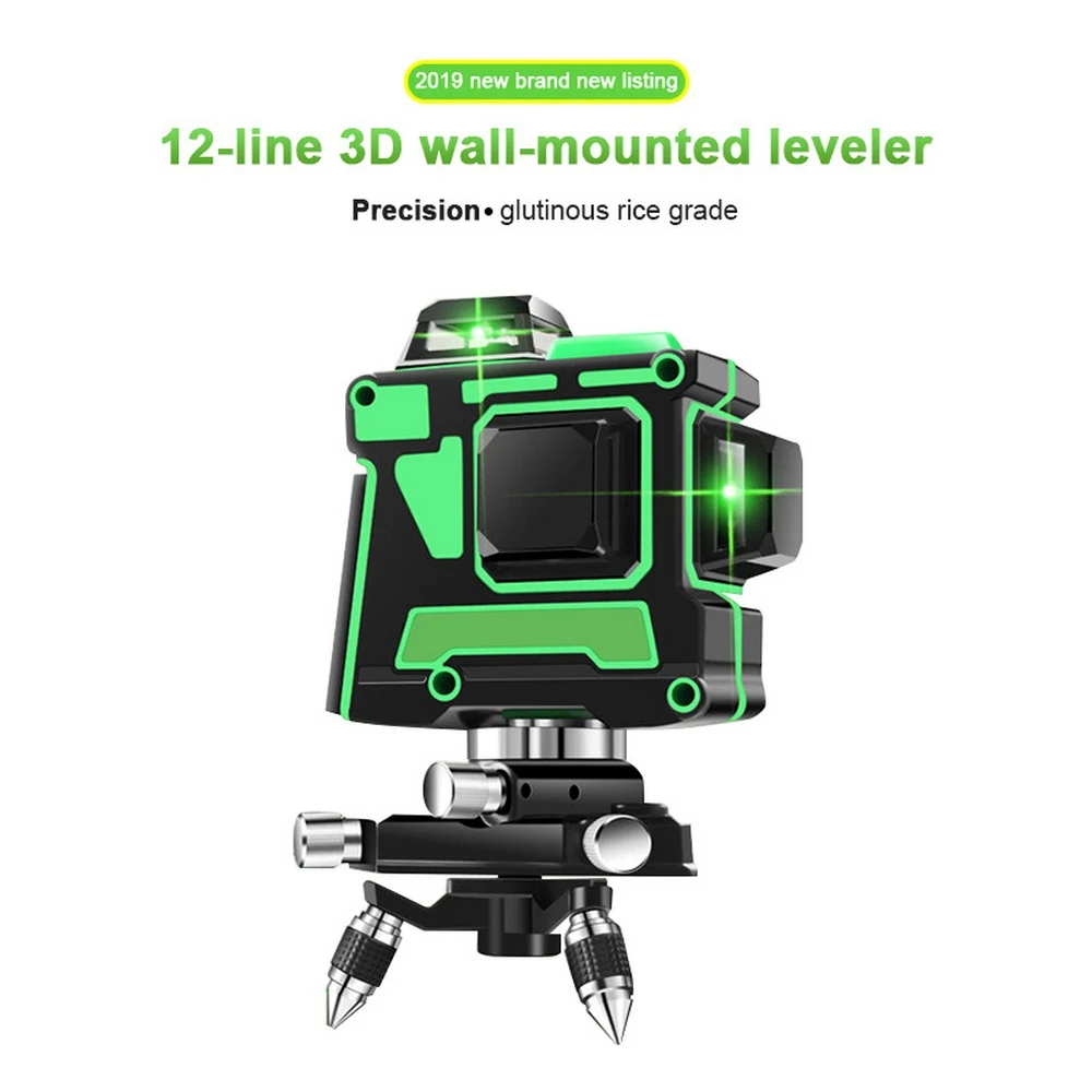 360° 3D 12 Line Green Laser Level Auto Self Leveling Horizontal Vertical Measure In Stock
360° 3D 12 Line Green Laser Level Auto Self Leveling Horizontal Vertical Measure In Stock
