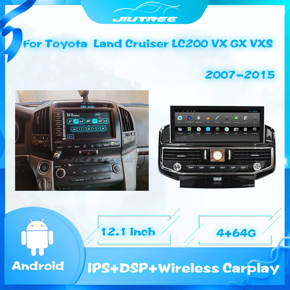 2 Din Android Car Radio For Toyota Land Cruiser LC200 VX GX VXS 2007 -2015 GPS Navigation Auto Radio Multimedia Player Head Unit
2 Din Android Car Radio For Toyota Land Cruiser LC200 VX GX VXS 2007 -2015 GPS Navigation Auto Radio Multimedia Player Head Unit