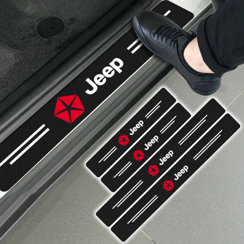 4pcs Car Carbon Fiber Sticker Auto Door Sill Protector Stickers For Jeep Wrangler Grand Cherokee Compass Renegade Tyre Stem Caps
4pcs Car Carbon Fiber Sticker Auto Door Sill Protector Stickers For Jeep Wrangler Grand Cherokee Compass Renegade Tyre Stem Caps