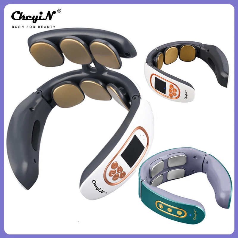 CkeyiN умный электрический массажер для шеи с импульсом десятки беспроводных тепловых шейных позвонков Расслабление боли Релаксация масин за...
CkeyiN умный электрический массажер для шеи с импульсом десятки беспроводных тепловых шейных позвонков Расслабление боли Релаксация масин за...
