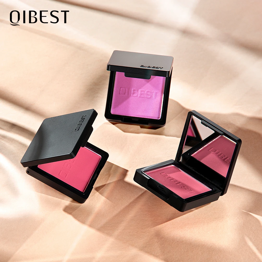 

QIBEST Blush Peach Pallete 8 Colors Face Mineral Pigment Cheek Blusher Powder Cosmetic Professional Contour Shadow Blush Palette