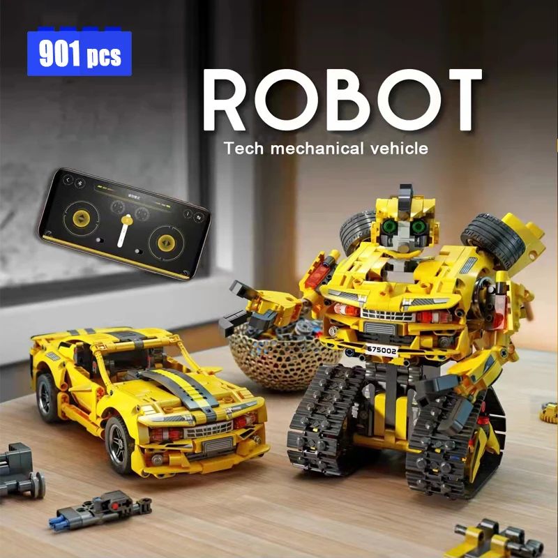

IN STOCK City Technical RC Robots Building Blocks APP Programming Remote Control Robot Car Bricks Diy Toys for Children Gift Set