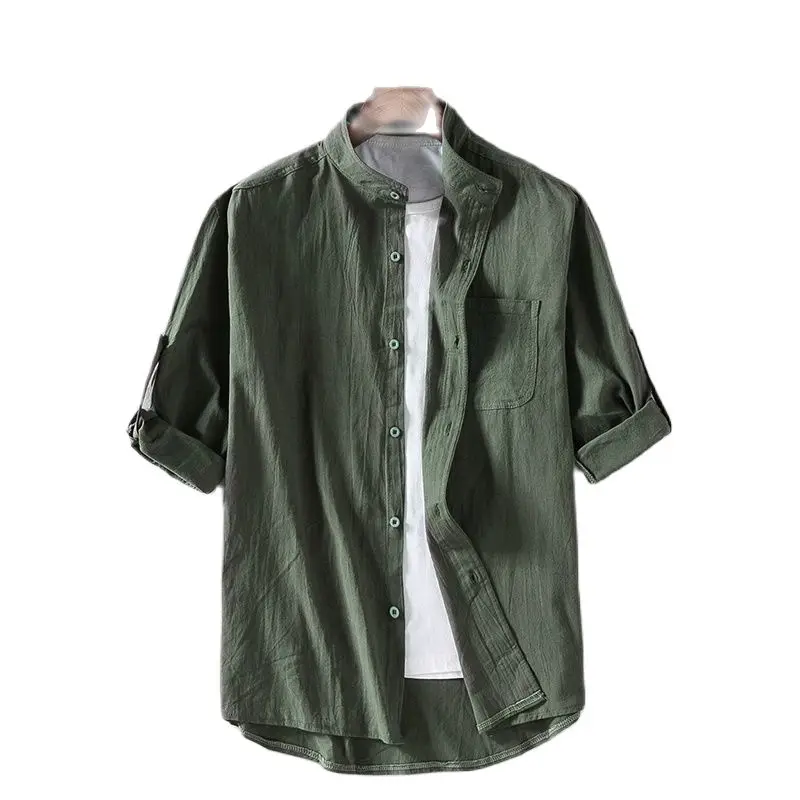 Short-sleeved Shirt Men's 2022 Summer New Solid Color Thin Linen Casual Shirt Loose Large Size Fashion Men's Clothing Shirt 5XL
Short-sleeved Shirt Men's 2022 Summer New Solid Color Thin Linen Casual Shirt Loose Large Size Fashion Men's Clothing Shirt 5XL