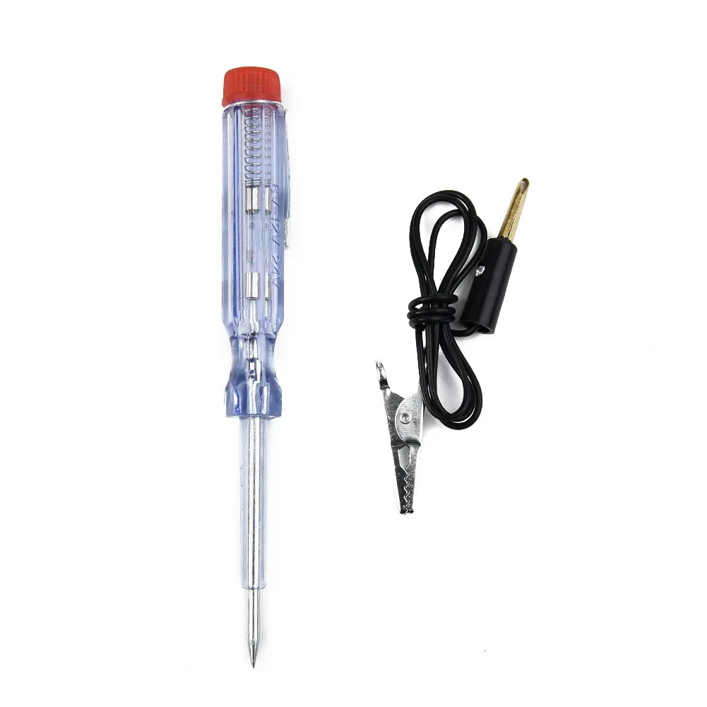 

Durable Practical New Useful Circuit Tester Car System 6/12/24V Test Light Pen Long probe Replaceable Continuity