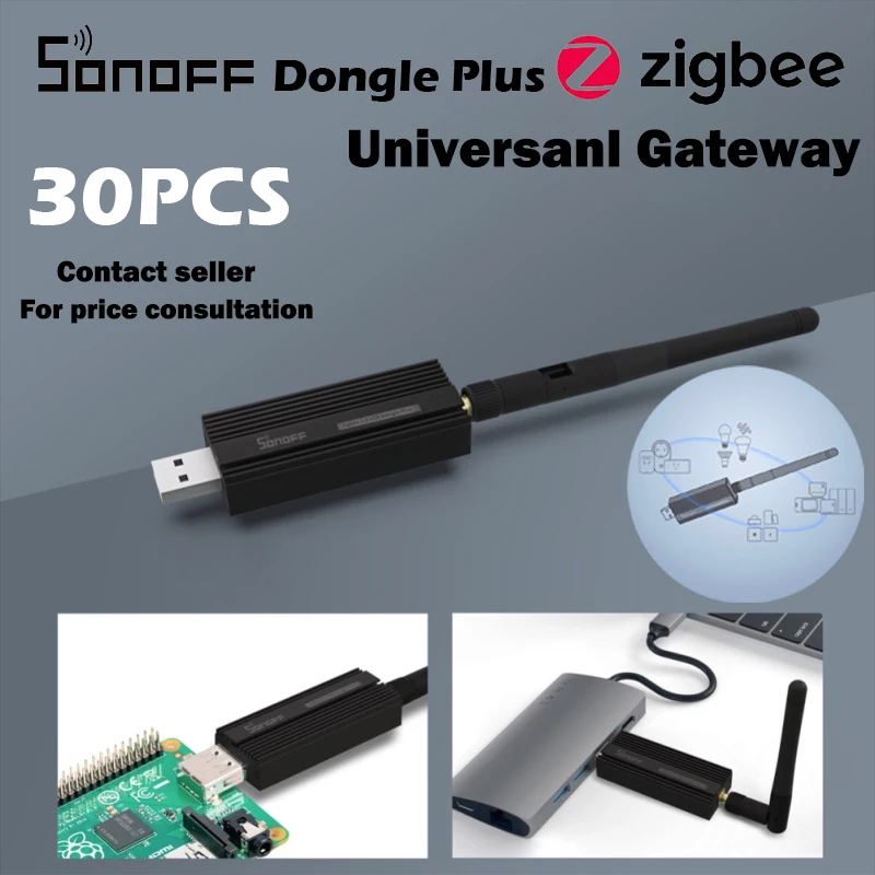 Zigbee Dongle SONOFF USB ZB Dongle Plus Wireless Zigbee 3.0 Gateway Smart Analyzer ZHA Zigbee2MQTT USB Capture with Antenna
Zigbee Dongle SONOFF USB ZB Dongle Plus Wireless Zigbee 3.0 Gateway Smart Analyzer ZHA Zigbee2MQTT USB Capture with Antenna