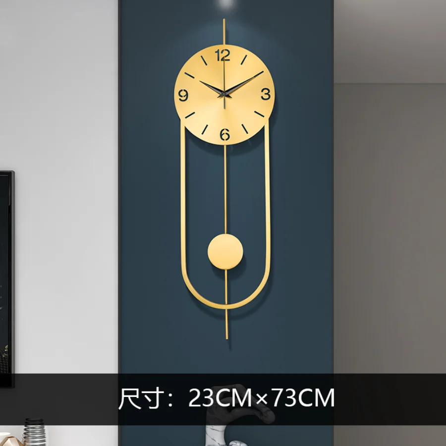 

Gold Wall Clock Luxury Living Room New Design Hall Nordic Decorative Wall Clock Creative Relogio De Parede Modern Home Decor