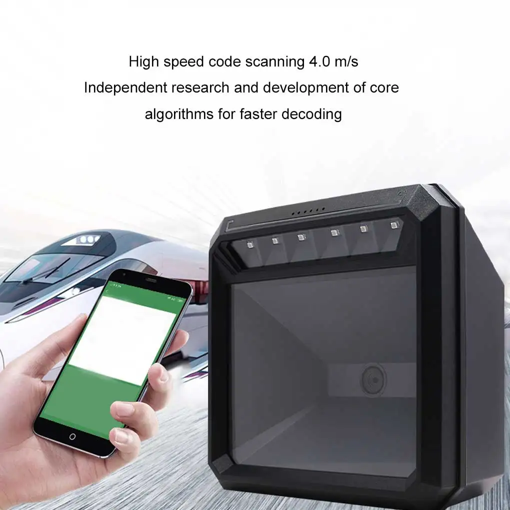 High-speed 2D Barcode Scanner QR Screen Scanning Tool Omnidirectional Automatic Bar Code Reader for Supermarket
High-speed 2D Barcode Scanner QR Screen Scanning Tool Omnidirectional Automatic Bar Code Reader for Supermarket