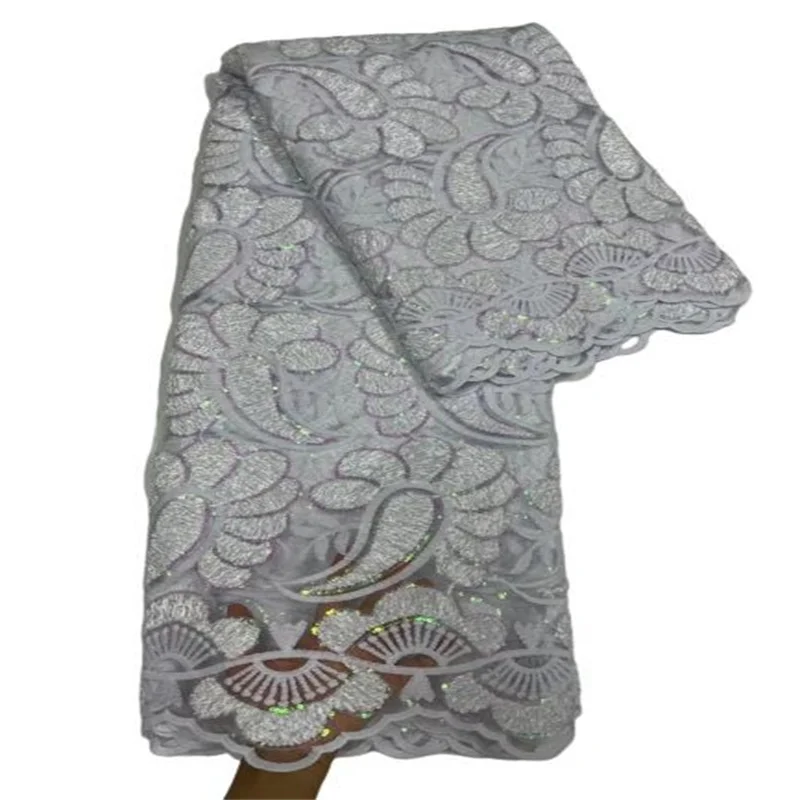 White African Nigerian Sequins Lace Fabric 5 Yards 2023 Green High Quality Tissue Brocade Net Lace Fabric For Diy Dress Sew
White African Nigerian Sequins Lace Fabric 5 Yards 2023 Green High Quality Tissue Brocade Net Lace Fabric For Diy Dress Sew