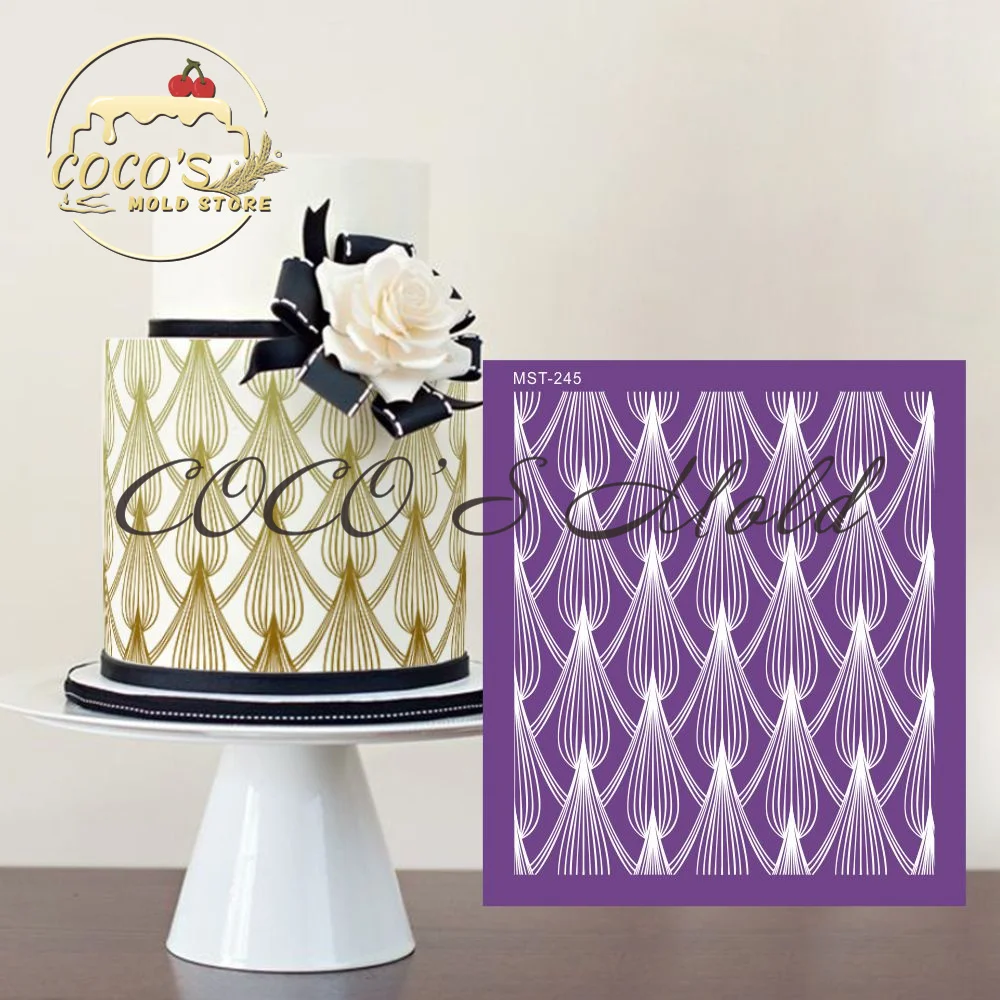 Diamond Design Mesh Stencil For Wedding Cake Border Stencils Fondant Lace Mould Cake Decorating Tool Cake Mold
Diamond Design Mesh Stencil For Wedding Cake Border Stencils Fondant Lace Mould Cake Decorating Tool Cake Mold