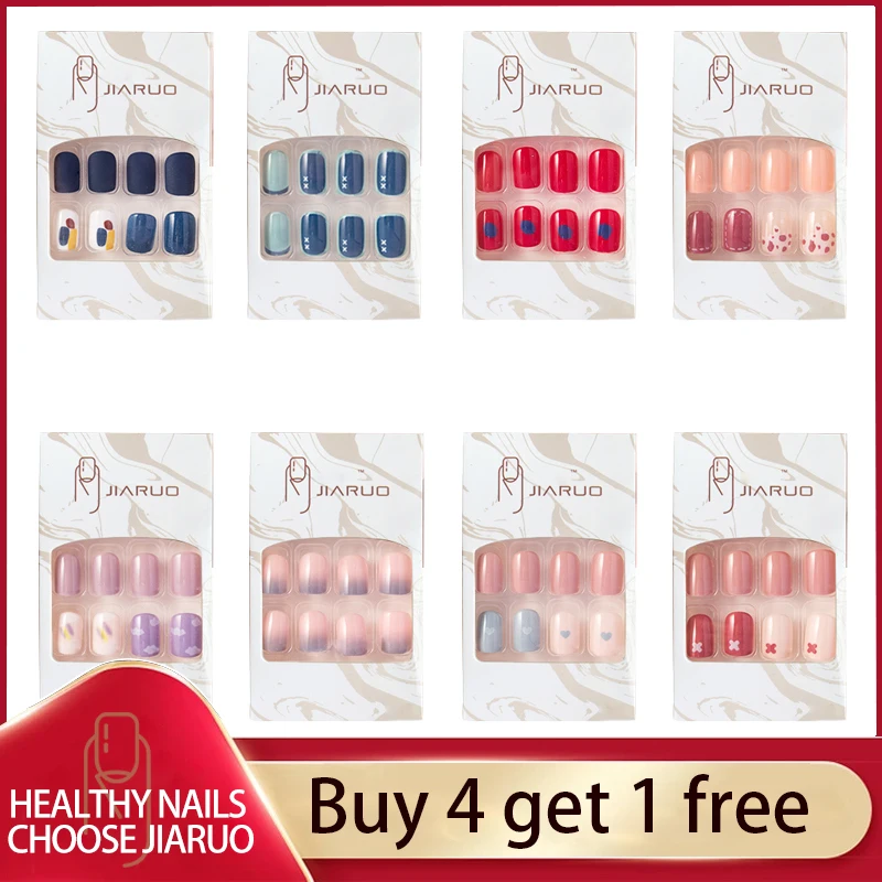 JIARUO Fake Nails Art Press on Nail Display Clear Set Full Cover Tips Stick Coffin False with Designs Artificial Short
JIARUO Fake Nails Art Press on Nail Display Clear Set Full Cover Tips Stick Coffin False with Designs Artificial Short