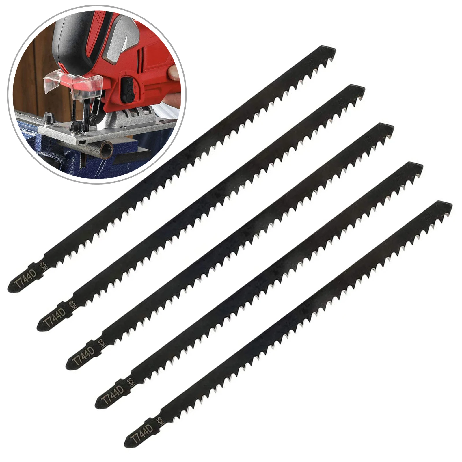 5PCS T744D Jigsaw Blade Reciprocating Saws Blades Set For Hardwood Lumber Softwood Plywood Chipboard Metal Cutting Power Tool
5PCS T744D Jigsaw Blade Reciprocating Saws Blades Set For Hardwood Lumber Softwood Plywood Chipboard Metal Cutting Power Tool