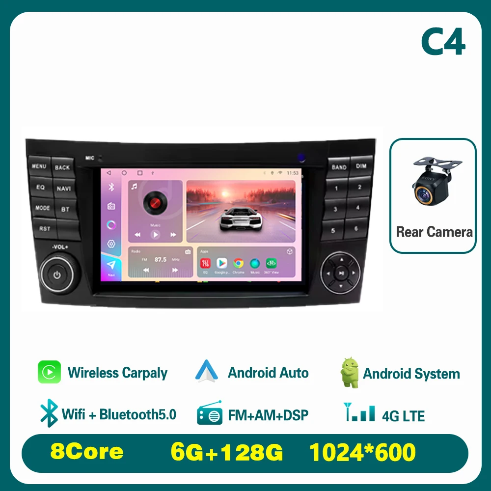 7-дюймовый Android 15 для Mercedes Benz E-класса W211 E200 E220 E300 E350 E240 E270 E280 W219 2IDN Автомобильный радиоприемник Стерео Carplay NO 2IDN
7-дюймовый Android 15 для Mercedes Benz E-класса W211 E200 E220 E300 E350 E240 E270 E280 W219 2IDN Автомобильный радиоприемник Стерео Carplay NO 2IDN