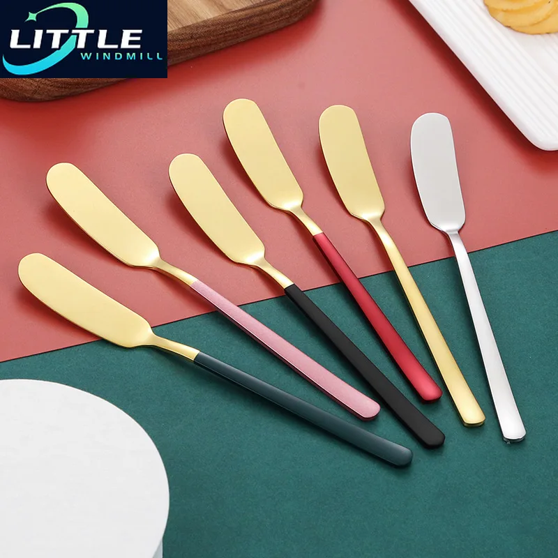 Stainless Steel Butter Knife Kitchen Cheese Knife Silver Dessert Tools Jam Spreader Utensil Cutlery Cheese Tools Round Tableware
Stainless Steel Butter Knife Kitchen Cheese Knife Silver Dessert Tools Jam Spreader Utensil Cutlery Cheese Tools Round Tableware