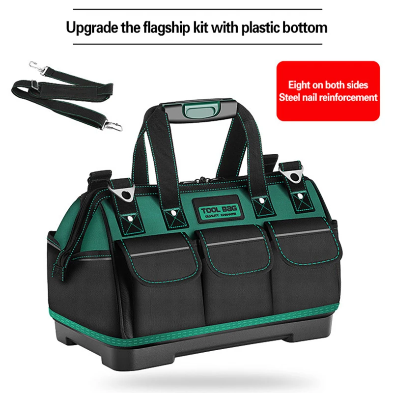 Wear-resistant oxford cloth tool bag multi-function repair tool box hardware electrician waist bag portable storage bag
Wear-resistant oxford cloth tool bag multi-function repair tool box hardware electrician waist bag portable storage bag