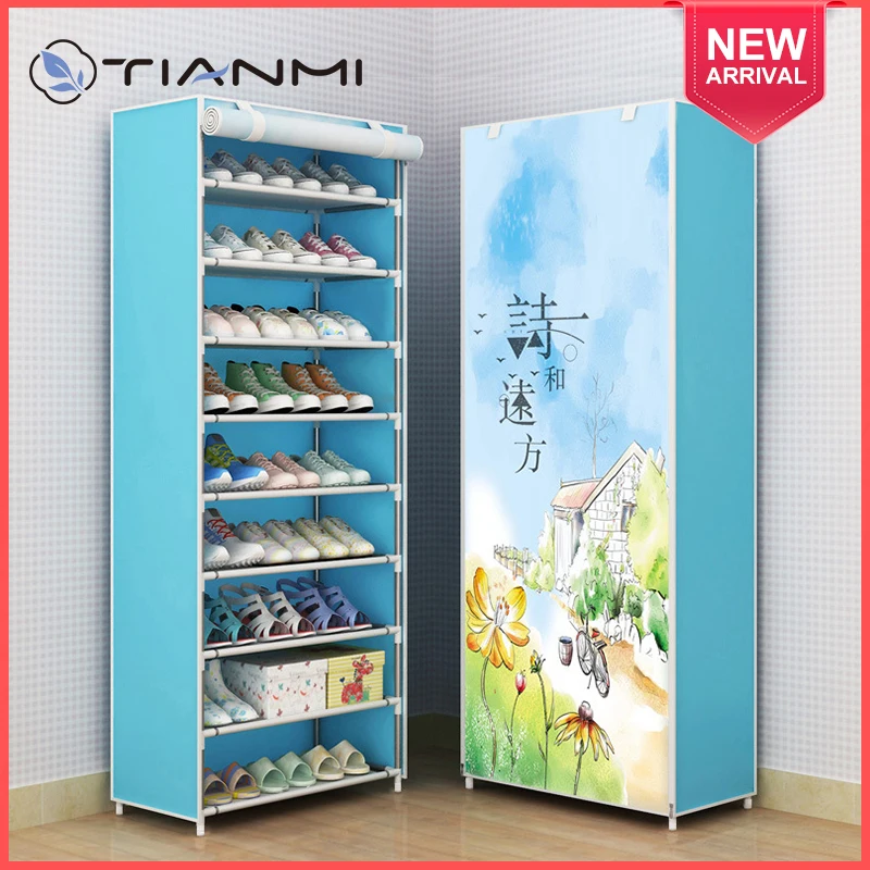 TIANMI Simple Shoe Rack Multi-Layer Economical Simple Modern Dustproof Shoe Cabinet Home Space Saving Entrance Shoe Rack Storage
TIANMI Simple Shoe Rack Multi-Layer Economical Simple Modern Dustproof Shoe Cabinet Home Space Saving Entrance Shoe Rack Storage