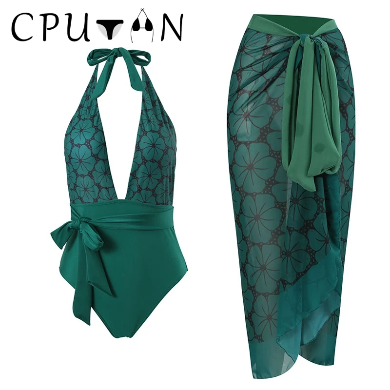 CPUTAN 2023 новый сексуальный модный слитный купальник с глубоким V-образным вырезом винтажный принт женский купальник юбка пляжная одежда с высокой талией купальник платье
CPUTAN 2023 новый сексуальный модный слитный купальник с глубоким V-образным вырезом винтажный принт женский купальник юбка пляжная одежда с высокой талией купальник платье