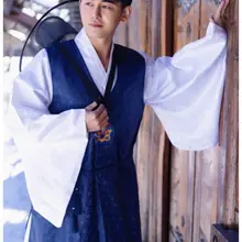 Men Korean Traditional Clothing Ancient Robes Ethnic Court Official Clothes Stage Performance Costume Male Multicolor Hanbok