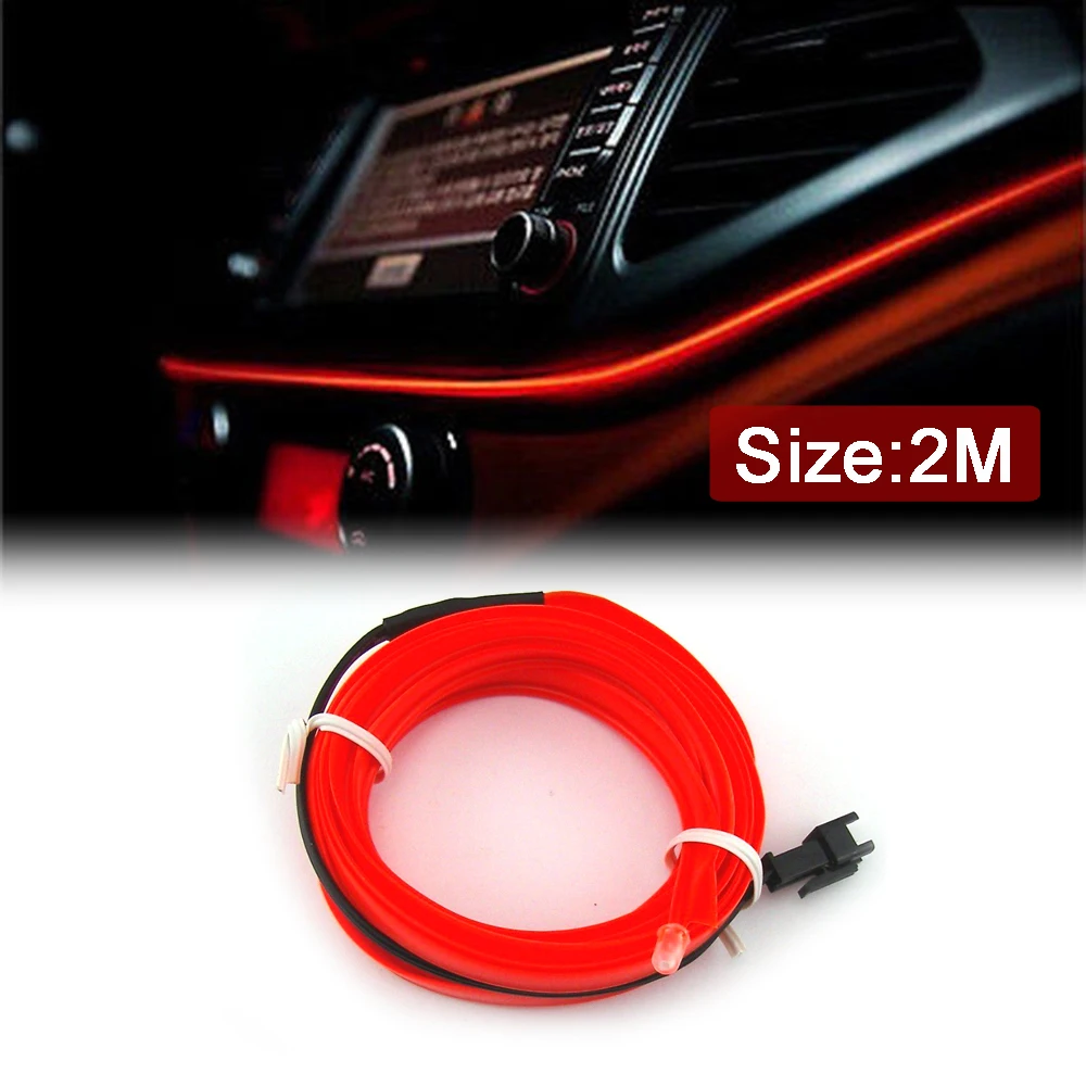 Universal 2M Red 12V LED Car Interior Decorative Atmosphere Lamp Wire Strip Light Dashboard Reading Rope Line Lamp Accessories
Universal 2M Red 12V LED Car Interior Decorative Atmosphere Lamp Wire Strip Light Dashboard Reading Rope Line Lamp Accessories