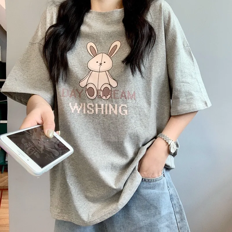 YINGDINGST Harajuku Loose Short Sleeve T Shirt Women Black O-Neck Casual Female Tees Cartoon Streetwear Vintage Crop Top T Shirt
YINGDINGST Harajuku Loose Short Sleeve T Shirt Women Black O-Neck Casual Female Tees Cartoon Streetwear Vintage Crop Top T Shirt
