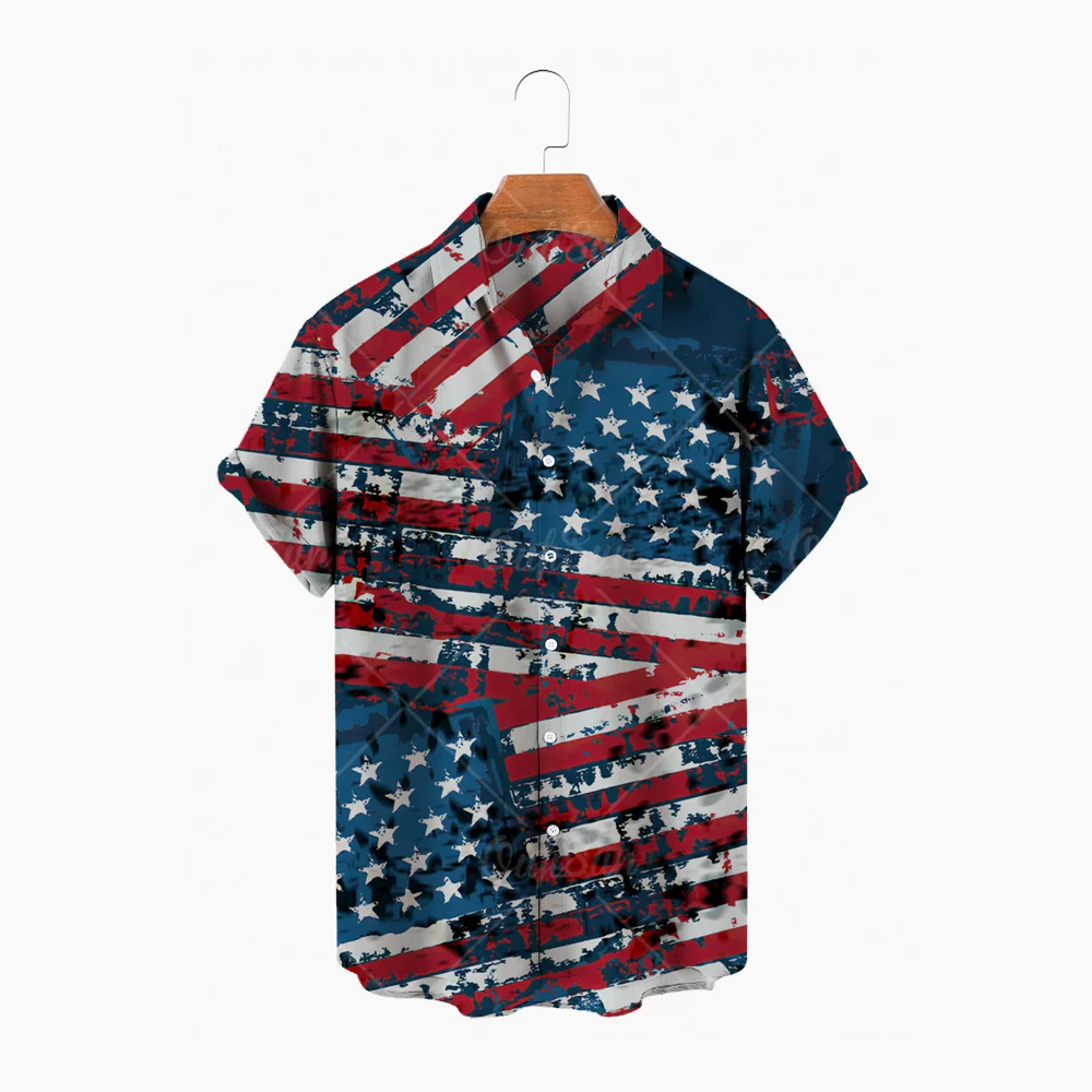 American Flag 3D Hawaiian Print Shirt V-Neck Single Breasted Men's Top Summer New Hot Sale Vantage Oversized Short Sleeve 5XL
American Flag 3D Hawaiian Print Shirt V-Neck Single Breasted Men's Top Summer New Hot Sale Vantage Oversized Short Sleeve 5XL