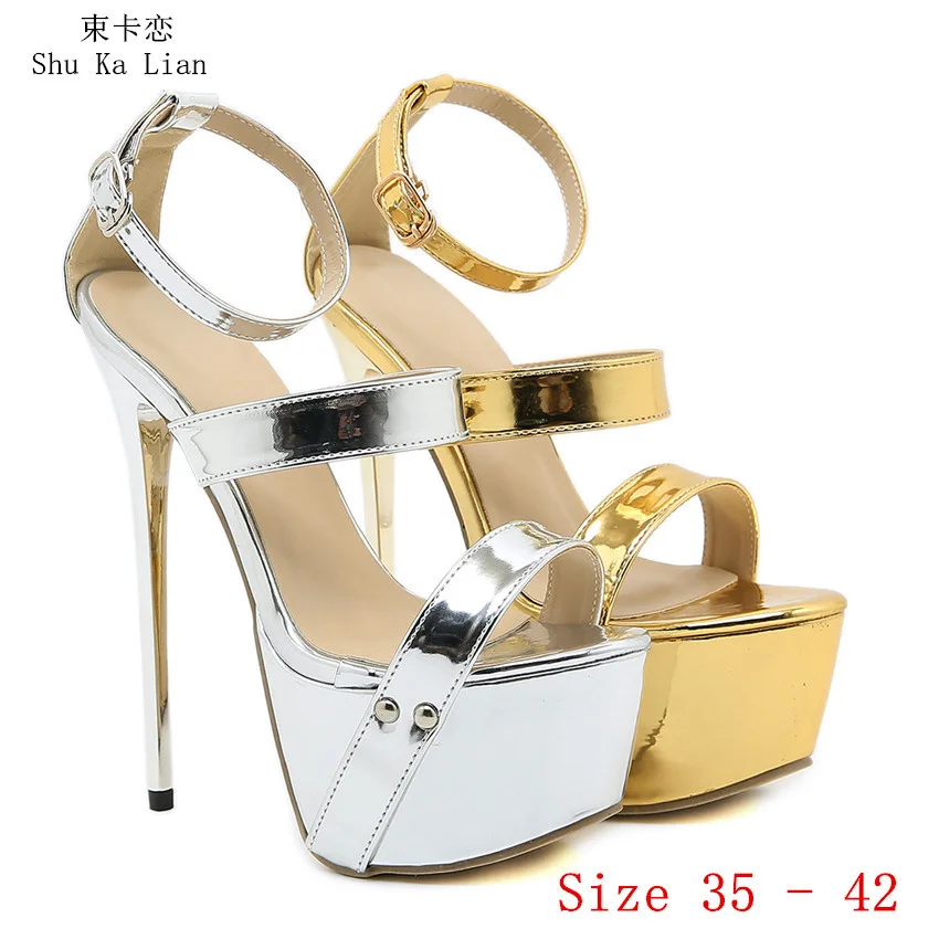 16.5 CM Super High Heel Shoes Women Gladiator Sandals Woman High Heels Platform Pumps Sandals Party Shoes Plus Size 35 - 42
16.5 CM Super High Heel Shoes Women Gladiator Sandals Woman High Heels Platform Pumps Sandals Party Shoes Plus Size 35 - 42
