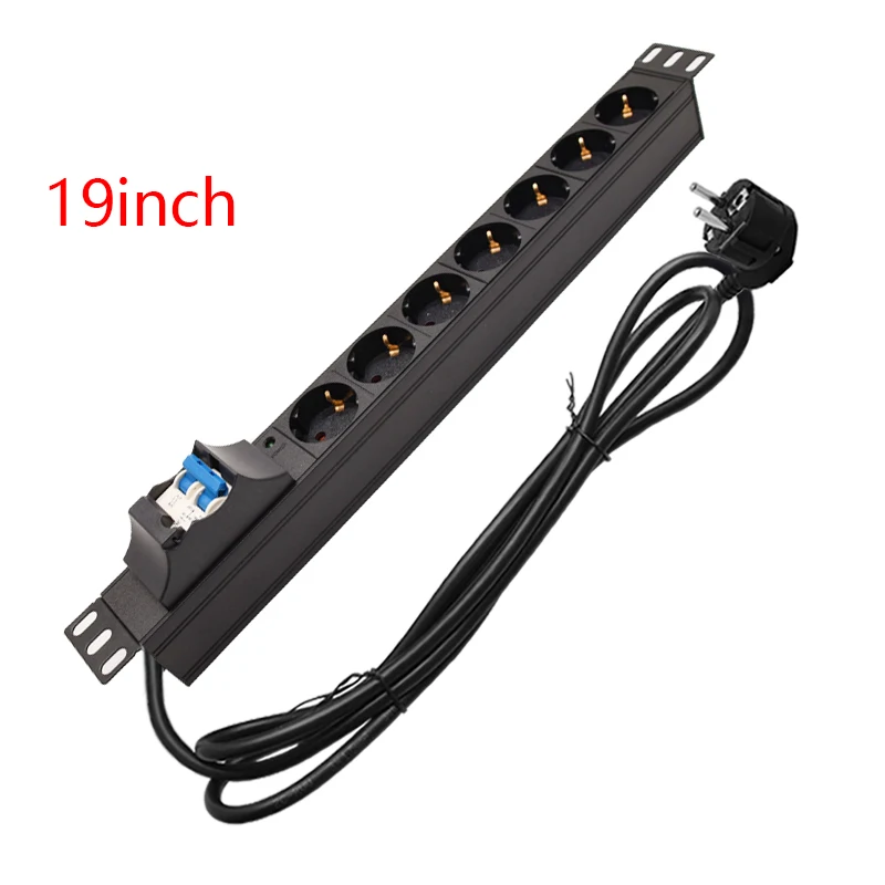 19inch PDU Power Strip 7 Ways EU German Outlet Socket 16A Air Switch LED Aluminum Alloy Shell 1.5/3/5Meter Cord Cabinet Mount
19inch PDU Power Strip 7 Ways EU German Outlet Socket 16A Air Switch LED Aluminum Alloy Shell 1.5/3/5Meter Cord Cabinet Mount