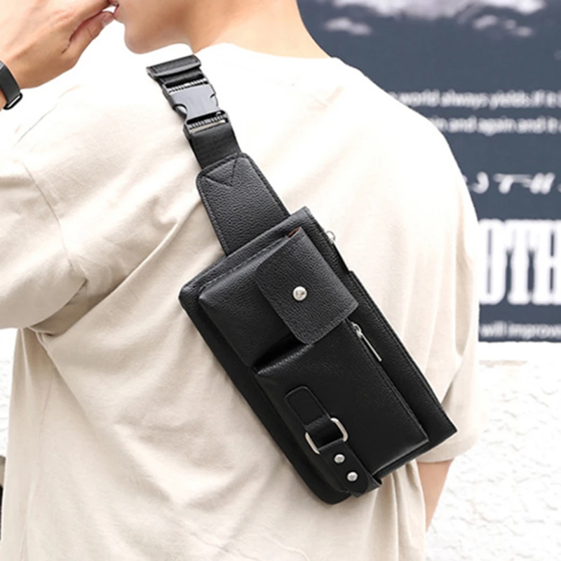 New Men Waist Packs Bags Phone Multifunction Man Pu Leather Travel Belt Bag Chest Bag Fashion Crossbody Shoulder Bag
New Men Waist Packs Bags Phone Multifunction Man Pu Leather Travel Belt Bag Chest Bag Fashion Crossbody Shoulder Bag