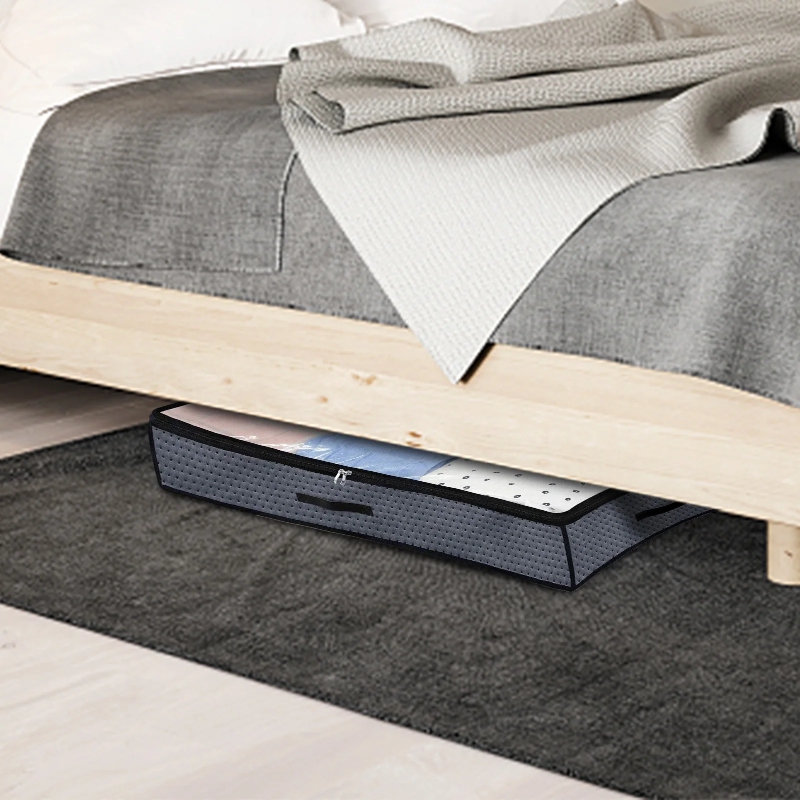 Under Bed Storage Bags Underbed Storage Foldable Clothes Bag Large Capacity Storage Containers With Clear Window Reinforced
Under Bed Storage Bags Underbed Storage Foldable Clothes Bag Large Capacity Storage Containers With Clear Window Reinforced