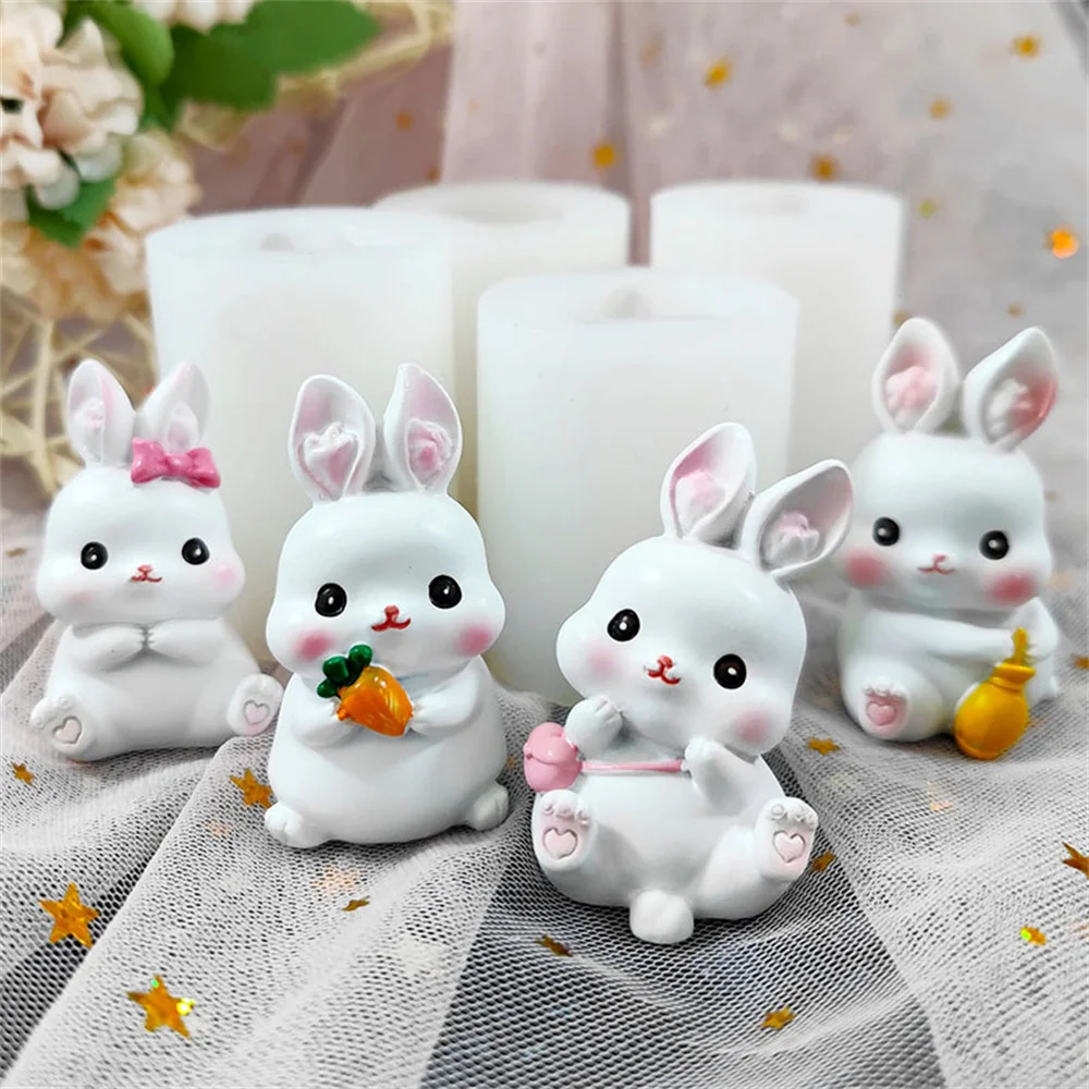 Cute Rabbit Candle Mold Bunny Silicone Cake Decor Baking Mold DIY Handmade Soap Scented Candles Gypsum Making Mould Easter
Cute Rabbit Candle Mold Bunny Silicone Cake Decor Baking Mold DIY Handmade Soap Scented Candles Gypsum Making Mould Easter