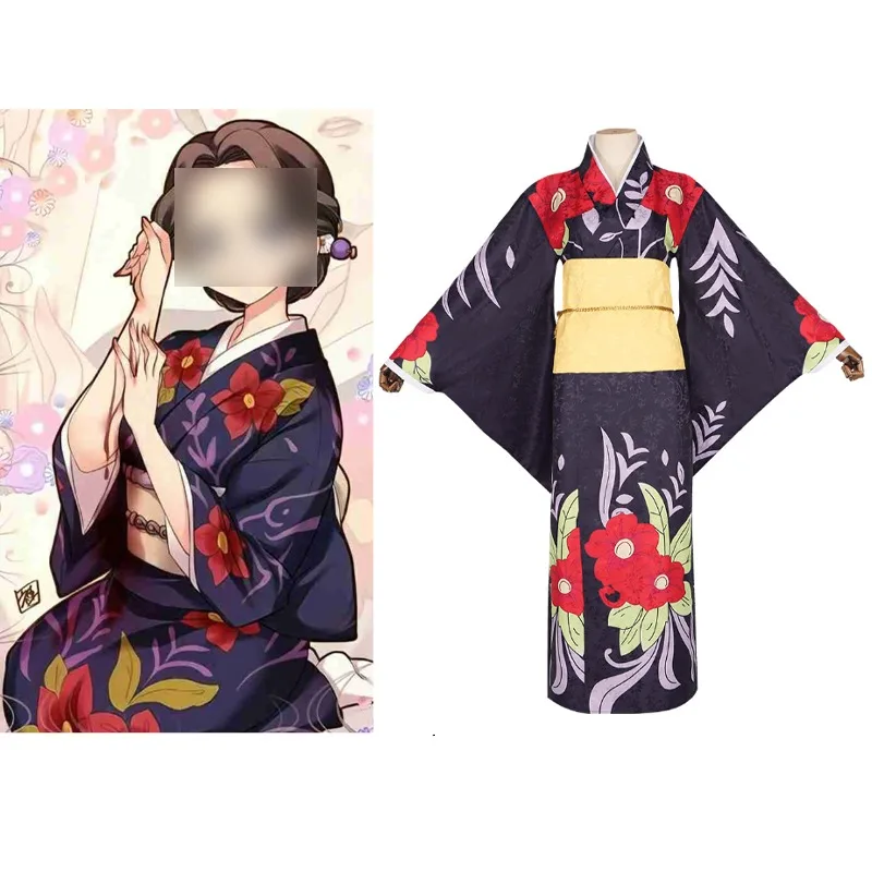 Women's Kimono Halloween Costumes Japanese Anime Black Cosplay Costume Nakime Cosplay Outfit for Women Girls
Women's Kimono Halloween Costumes Japanese Anime Black Cosplay Costume Nakime Cosplay Outfit for Women Girls