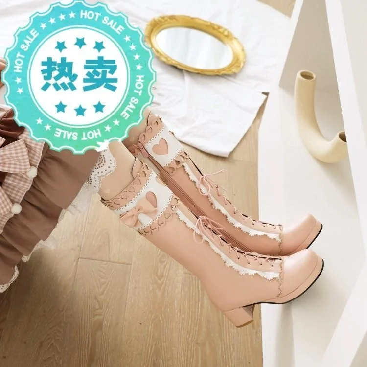 Japanese Autumn and Winter Martin Boots High Heels Hollowed Out Carved Hanfu Lolita Lo Shoes Jk Shoes Cos Boots Girl Students
Japanese Autumn and Winter Martin Boots High Heels Hollowed Out Carved Hanfu Lolita Lo Shoes Jk Shoes Cos Boots Girl Students