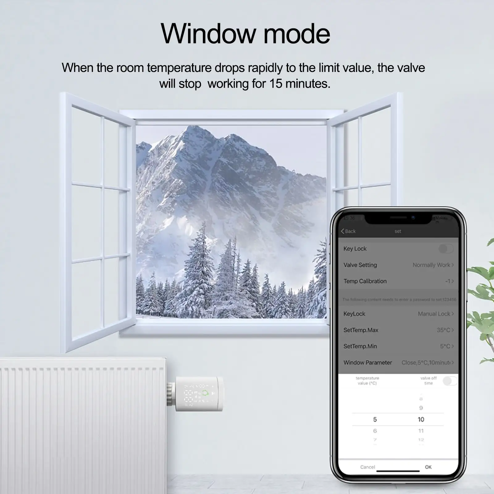 Thermostat Radiator Valve Electrician's Tools Energy Saving Intelligent NTC Thermostatic Valve Thread Specification M30x1.5
Thermostat Radiator Valve Electrician's Tools Energy Saving Intelligent NTC Thermostatic Valve Thread Specification M30x1.5