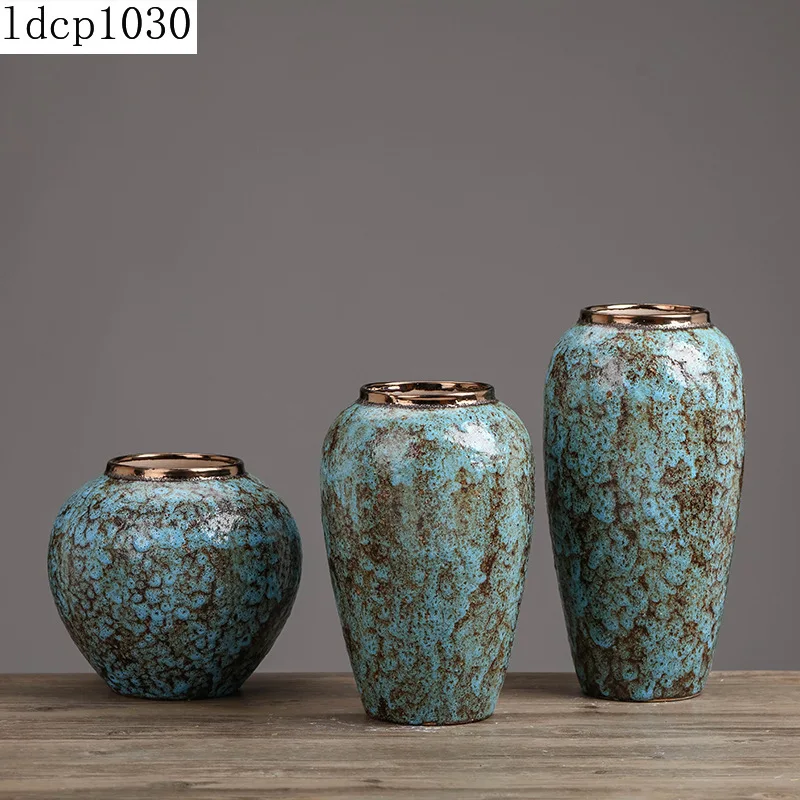 Ceramic Crafts Retro Ceramic Ornaments Decoration Floor Large Thick Vase Earthenware Pot Vase Handmade Stoneware Pottery Pot
Ceramic Crafts Retro Ceramic Ornaments Decoration Floor Large Thick Vase Earthenware Pot Vase Handmade Stoneware Pottery Pot
