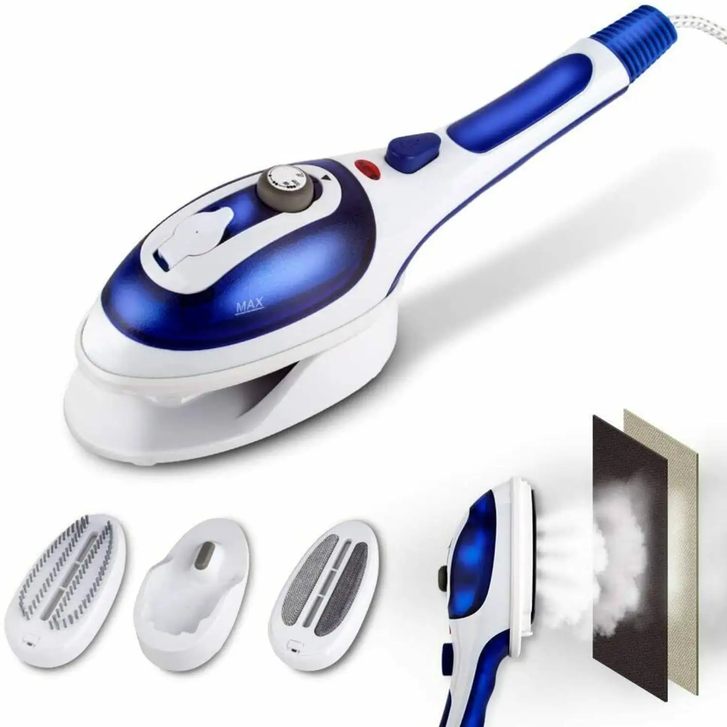 Handheld Steamer for Clothes, Portable Garment Wrinkle Remover with Temperature Control, Clothing Steamers Iron w/ 2 Brushes Po
Handheld Steamer for Clothes, Portable Garment Wrinkle Remover with Temperature Control, Clothing Steamers Iron w/ 2 Brushes Po