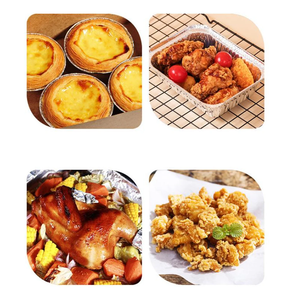 30PCS BBQ Aluminum Foil Grease Drip Pans Recyclable Grill Catch Tray Air Fryer Disposable Paper Microwave Oil Foil Tin Steamer
30PCS BBQ Aluminum Foil Grease Drip Pans Recyclable Grill Catch Tray Air Fryer Disposable Paper Microwave Oil Foil Tin Steamer