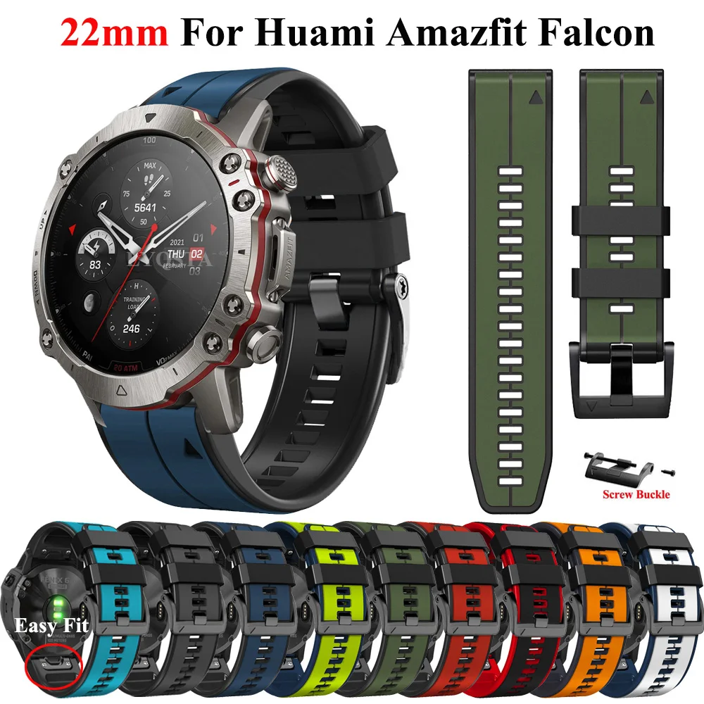 Smart Watch Soft QuickFit 22mm Silicone Watch Band for Huami Amazfit Falcon Bracelet Strap Newest Watchband Replacement Correa
Smart Watch Soft QuickFit 22mm Silicone Watch Band for Huami Amazfit Falcon Bracelet Strap Newest Watchband Replacement Correa