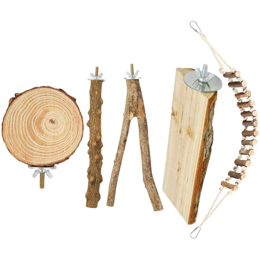 5 Pcs Parrot Standing Stick Wood Bird Perch Toys Wooden Parakeet Perches Cage Birdcage
5 Pcs Parrot Standing Stick Wood Bird Perch Toys Wooden Parakeet Perches Cage Birdcage