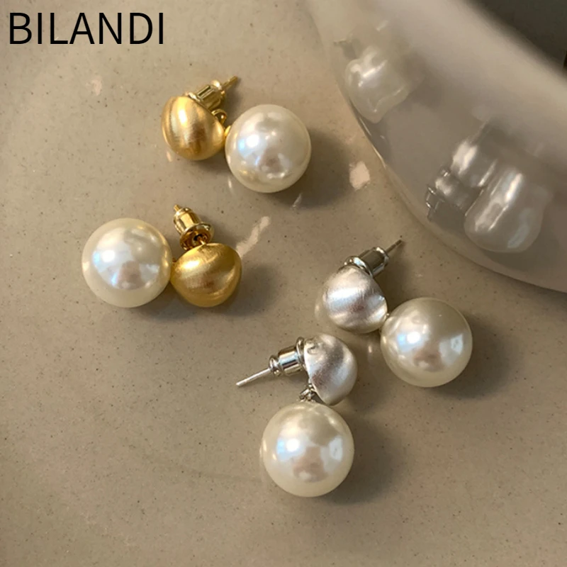 

Bilandi Fashion Jewelry 925 Silver Needle Elegant Temperament Simulated Pearl Earrings For Women Girl Party Wedding Gift 2023