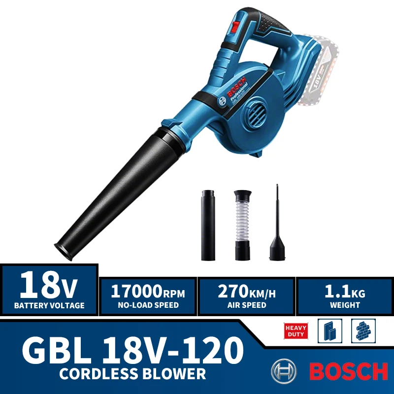BOSCH GBL 18V-120 аккумуляторная воздуходувка 18 в литиевый Электроинструмент 17000 об/мин 270 км/ч
BOSCH GBL 18V-120 аккумуляторная воздуходувка 18 в литиевый Электроинструмент 17000 об/мин 270 км/ч