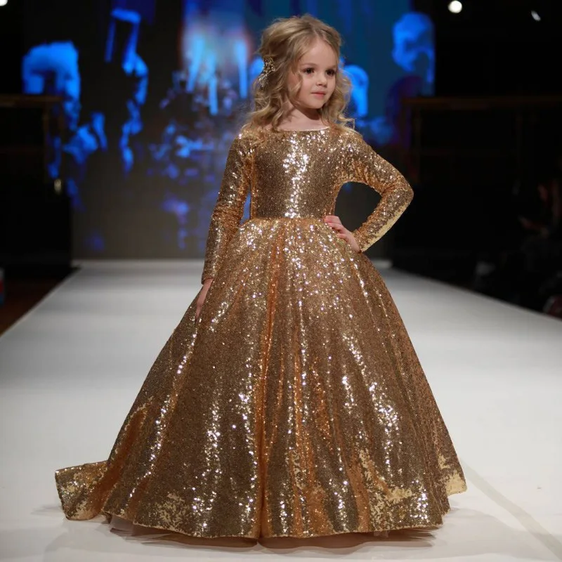 2-12yrs Teenage Girls Wedding Gold sequins Flower Girl Dress Princess Birthday Party Pageant prom Long Girl Dresses vestidos
2-12yrs Teenage Girls Wedding Gold sequins Flower Girl Dress Princess Birthday Party Pageant prom Long Girl Dresses vestidos