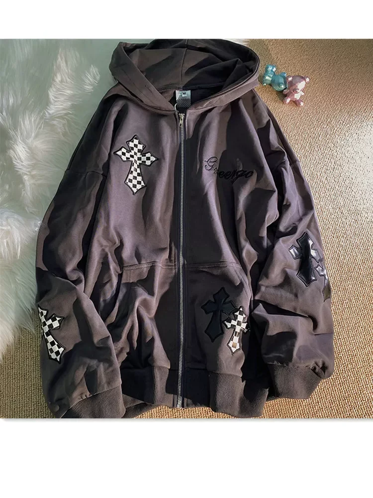 New2022 Embroidered Sweatshirts Hoodie Cardigan Vintage Sweater Female Fat Spring and Autumn Street Fashion Ins Hooded Coat 2022
New2022 Embroidered Sweatshirts Hoodie Cardigan Vintage Sweater Female Fat Spring and Autumn Street Fashion Ins Hooded Coat 2022