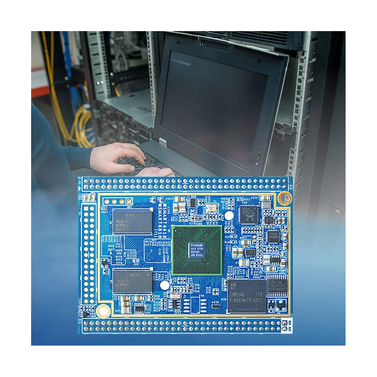 Smart4418 Core Board+Heat Sink S5P4418 Quad Core 1+8G EMMC Gigabit LAN Open Source Android 7.0/Ubuntu/OpenWrt Core Board
Smart4418 Core Board+Heat Sink S5P4418 Quad Core 1+8G EMMC Gigabit LAN Open Source Android 7.0/Ubuntu/OpenWrt Core Board