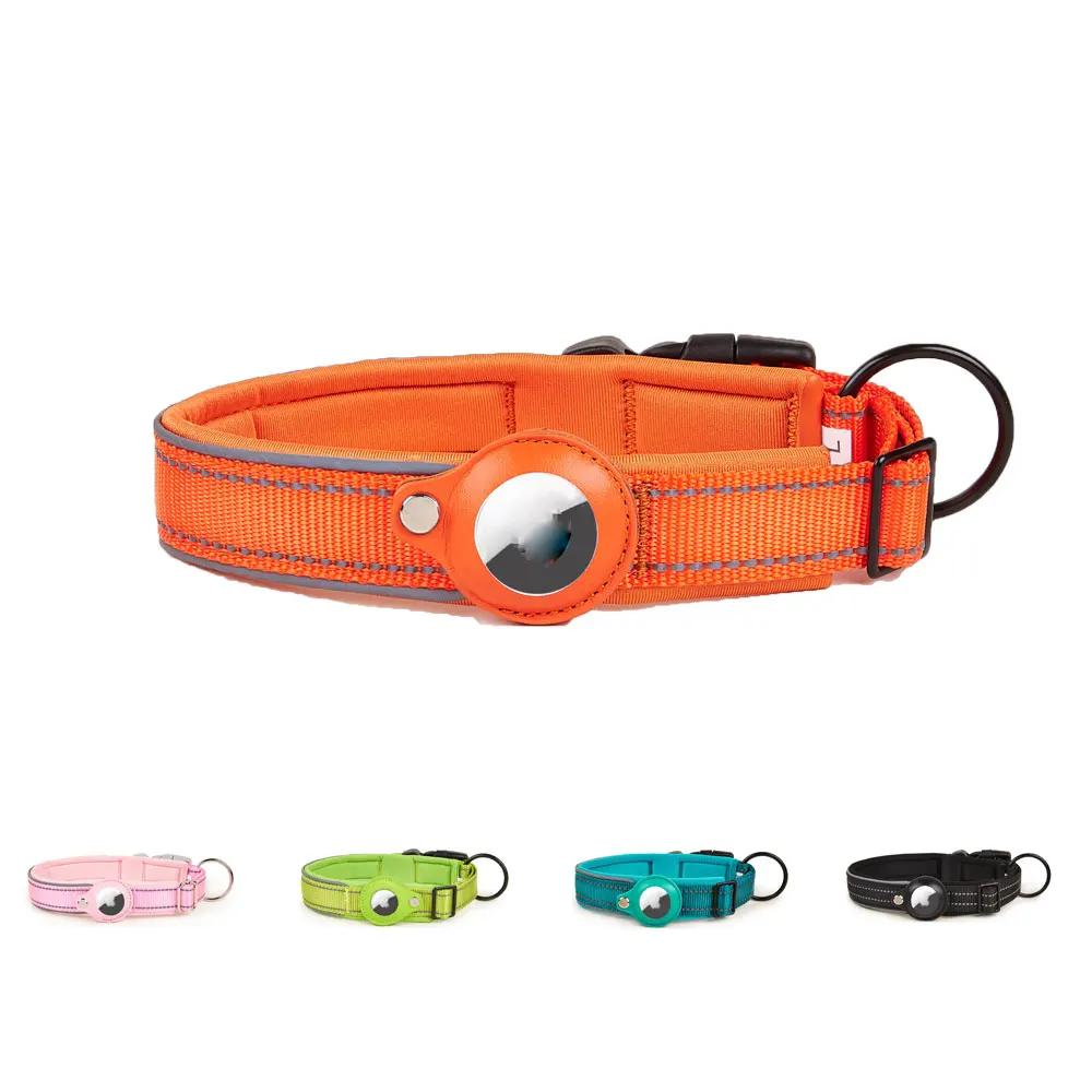 Reflective AirTag Dog Collar,Padded Dog Collar, with AirTag Holder Case, Adjustable AirTag Accessories Pet Collar for Dog
Reflective AirTag Dog Collar,Padded Dog Collar, with AirTag Holder Case, Adjustable AirTag Accessories Pet Collar for Dog