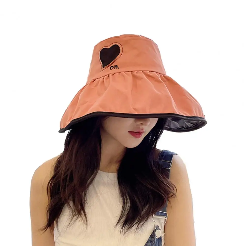 Sweet Women Sunhat Heart Print Lightweight Travel Lady Fisherman Hat Foldable Women Fisherman Hat for Adult
Sweet Women Sunhat Heart Print Lightweight Travel Lady Fisherman Hat Foldable Women Fisherman Hat for Adult