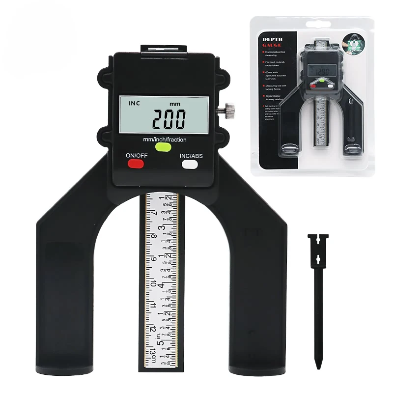 UMYUU Digital Depth Gauge Digital Tread Depth Gauge LCD Magnetic Self Standing Aperture 80mm Hand Routers
UMYUU Digital Depth Gauge Digital Tread Depth Gauge LCD Magnetic Self Standing Aperture 80mm Hand Routers