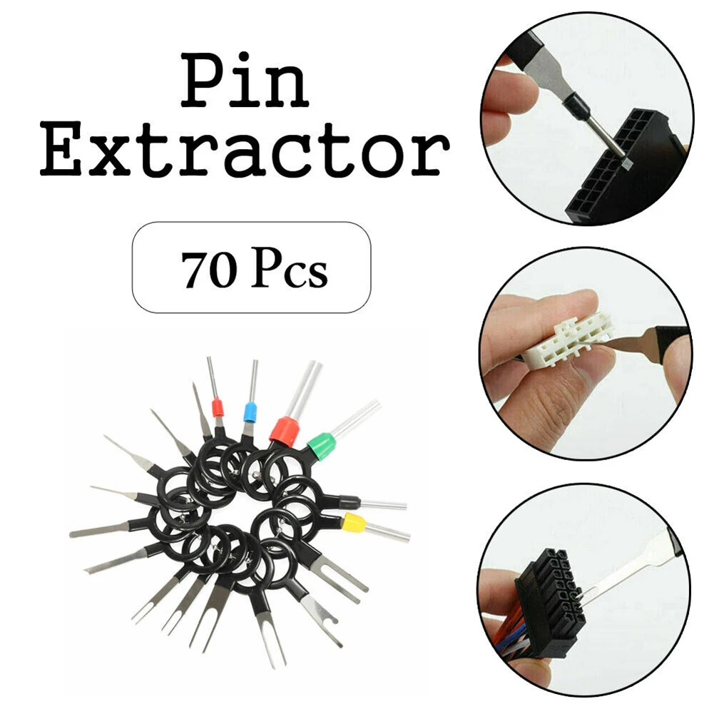Car Terminal Removal 70Pcs/Set Pin Extractors Ejector Wiring Kit Automobiles Terminal Repair Hand Tools Accessories
Car Terminal Removal 70Pcs/Set Pin Extractors Ejector Wiring Kit Automobiles Terminal Repair Hand Tools Accessories